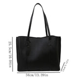 Big bag women's new fashion simple large capacity soft Pitot bag casual shoulder bag