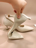 Pointed Toe Ladies Summer Footwear With Medium Heels Moccasins Shoes For Women Stilito Chic Elegant And Low Price Non Slip