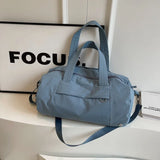 Zipper Nylon High Quality Travel Handbag Solid Color Versatile Large Capacity Crossbody Bag Soft Commuter Shoulder Bag