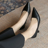 Ladies Pumps Pointed Toe Thin Heels Sexy Women's Shoes Formal Elegant Dress On Promotion Premium Offer Comfortable Casual