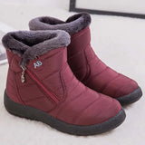 Snow Women Boots Comfortable Women's Boots Waterproof Women Shoes Zipper Shoes Woman Soft Fur Women's Winter Boots Botas Mujer