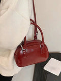 Red Bag New Korean Handheld Bowling Bag Versatile Crossbody Bag Casual Small Square Bag