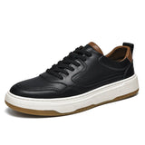 New High quality cowhide casual shoes men loafers shoes for men with free shipping All Black Men's casual shoes luxury sneakers