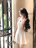 Even Party Red Dress Women Casual Elegant Clothing One Piece Dress Korea Fashioon Summer Sleeveless Strap Mini Dress Female