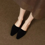Mules Women's Sandals Sexy Dress Shoes Black One Word Sabot Ladies Sales Trending Shoe Premium And Low Price Casual