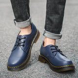 British Style Luxury Outdoor Brand Thick Bottom Oxford Shoes Lace Up Safety Shoes Fashionable New Couple Style Work Shoes