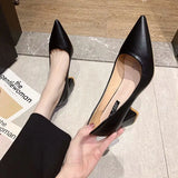 Pumps Red Shoes for Woman on Heeled Black Pointed Toe Women's Summer Footwear High Heels 39 Trend with Discount Vacation E