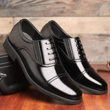 Social Shoe for Men Black Dress Shoes Man Business Spring Autumn Gentleman Elegant and Classic Legitimate Leather Suit Official