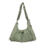 Sewing Thread Zipper Nylon Women's Shoulder Bags High Quality Large Capacity Bags for Women Interior Compartment Handbags