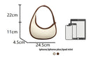 Canvas Half-Moon women Shoulder Bags Luxury Designer armpit bags Small Fashion patchwork Female Handbags and Purses bolsas