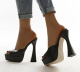  Fashion New Design Open Toe Platform Slippers For Women Gladiator Sandals High Heels Pumps Summer Pumps Party Shoes
