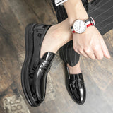 Brand Men's Loafers White Men's Dress Office Wedding Dress Shoes Black American penny loafers Men's high quality Casual Shoes