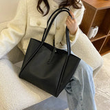 Soft Leather Vintage Shoulder Bag for Women Fashion Top Handle Bag Large Capacity Composite Bag with a Small Purse