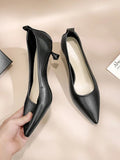 Pointed Toe Ladies Summer Footwear With Medium Heels Moccasins Shoes For Women Stilito Chic Elegant And Low Price Non Slip
