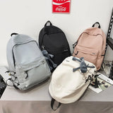 New Fashion Backpack For Women Solid Color Large Capacity Casual Female Backpack College Students School Bag Unisex Laptop Bag