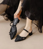 Beige Women's Shoes Summer with Medium Heels Footwear Bow Lace Sandals for Woman Wholesale Trend H Vip on Offer Vintage F