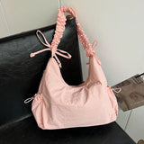 Fashion Large Capacity Nylon Bag Trend Versatile Style Leisure New Women's Shoulder Bags Concise Sewing Thread Tote Bags