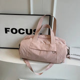 Zipper Nylon High Quality Travel Handbag Solid Color Versatile Large Capacity Crossbody Bag Soft Commuter Shoulder Bag