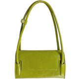 French Avocado Green Shoulder Bags for Women PU Leather Handbags Underarm Women's Envelope Bag Trend Female Even Design Bag