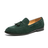 Summer Men Suede Tassel Leisure Shoes Italy Style Soft Moccasins High Quality Men Loafers Flats Driving Shoes