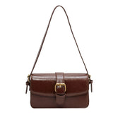 Vintage Fashion Crossbody Bags For Women Triple Compartment Changeable Dual Straps Pure Color Square Shoulder Messenger Bag 2022