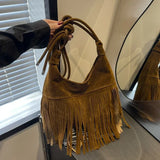 Sewing Thread Large Capacity Fringed Interior Compartment Tote Bags Hot Sale Bags for Women Zipper Pu Women's Handbags