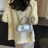 Small Crossbody Bags with Short Handle for Women Trend Fashion Leather Shoulder Bag Female Solid Color Handbags