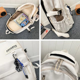 Women Backpack Female Waterproof Nylon Travel Bag Large Capacity Kawaii Schoolbag For Teenage Girl Boy Student Bookbag