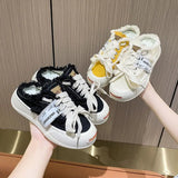 Women's Slippers And Ladies Sandals Mules Cute Canvas With Strap Slides Kawaii Shoes Korea Style Casual Premium But Cheap