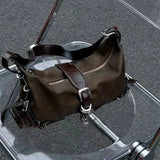 Vintage Korean All Match Streetwear Handbags Fashion Grunge Casual Shoulder Bags Y2k Aesthetic Ins Simple Crossbody Bags Trendy