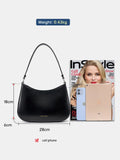 French High-end Texture Cowhide Underarm Bag For Women's Red Retro White Shoulder Messenger Bag New Zency Top Quality