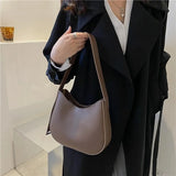 Shoulder Bag for Women PU Leather Black Shopper Bags Large Capacity Travel Commute Handbags and Purse Female Armpit Hobo Bag