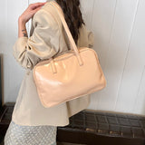 Korean Fashion Casual Women Simple Solid Color Soft PU Leather Designer Shoulder Bag Female Handbags and Purses