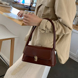 Luxury Brand Crossbody Bags For Women Fashion Design Underarm Woman Shoulder Bag Female Handbag And Purses Solid Color