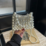 Pearl Design Hollow Out Fashion Shoulder Bags Light Luxury Hot Sale Crossbody Bags for Women Trend Bolsas Femininas