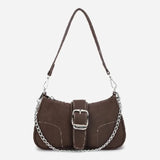 Women's Shoulder Bags Vintage Solid Color Underarm Bag Chain Designer Crossbody Bags Girls Handbags and Purse Сумка у2к
