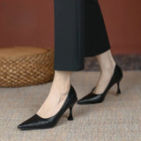 Ladies Pumps Pointed Toe Thin Heels Sexy Women's Shoes Formal Elegant Dress On Promotion Premium Offer Comfortable Casual