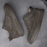 Classic Brand Men's Suede Shoes Autumn Winter High Top Shoes Fashionable Men's Casual Shoes Outdoor Work Shoes Big Size：36-47