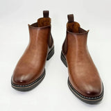 Chelsea Boots High Quality Mens Casual Dress Business Shoes Comfortable Fashion Leather Men Boots