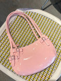 Sweet Cute Pink Handbag Women New Harajuku Bow Chic Y2k Bags Purse Ladies Fairycore Aesthetic Underarm Bag Bolso Mujer