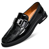 Patent Leather Loafers Men Casual Shoes For Gentleman Loafer Formal Shoes Instappers Heren Big Size 47 48