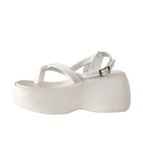 Summer Women Sandals Clip Toe Flats Platform Shoes Wedges New Trend Fashion Shoes Dress Slides Designer Ladies Zapatillas