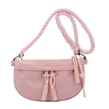 Casual Solid Color Chest Bag Large Capacity Waist Pack Bag For Ladies Canvas Shoulder Crossbody Bags Ladies Luxury Messenger Bag