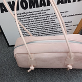 Harajuku Pink Bowling Bag Women New Summer Large Capacity Handbag Purse Female Fairycore Aesthetic Shoulder Bags Chic