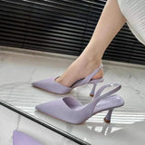 Purple Pumps Pointed Toe Footwear Ladies Shoes Sandals for Women Heeled High Heels White Summer Green Comfort Shoe Sandal