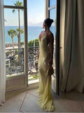 Sexy Sequin Halter Backless Shiny Long Dress Women's Sleeveless V Neck Chic Glitter Dresses  Party Evening Vacation Holiday