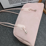 Harajuku Pink Bowling Bag Women New Summer Large Capacity Handbag Purse Female Fairycore Aesthetic Shoulder Bags Chic