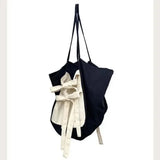 Women Bag Korean Ladylike Bow Nylon Tote Bag New Fashion SOFT Zipper High-Capacity Shoulder Bags Handbags Sweet Girls Bag