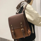Retro Fashion Unisex Shoulder Bag Pu Leather College Men's and Women's Shoulder Bag Simple New Designer Luxury Shoulder Bag