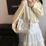 New Chinese Style Retro Bag New Models Silk Jacquard Fashionable Minimalist Bag Single Shoulder Diagonal Cross Women's Bag